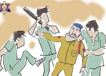 थाने में घुसकर ASI से मारपीट, केस दर्ज