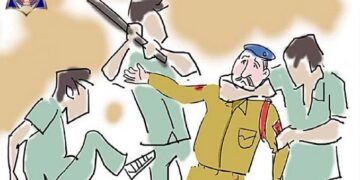 थाने में घुसकर ASI से मारपीट, केस दर्ज