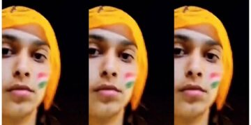 चेहरे पर तिरंगा बना स्वर्ण मंदिर पहुंची लड़की को रोका, कहा- यह पंजाब है, इंडिया नहीं ?