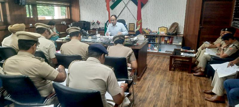 डीसीपी पंचकूला ने ली क्राइम मीटिंग, दिए महत्वपूर्ण दिशा निर्देश