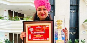 ब्रेव सोल्स द्वारा शिक्षक दिवस पर प्रियंका पुनिया उत्कृष्ट अवार्ड से सम्मानित