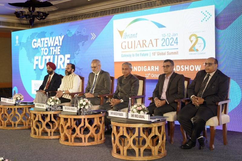 कैबिनेट मंत्री कुंवरजीभाई बावलिया ने चंडीगढ़ रोड शो का किया नेतृत्व