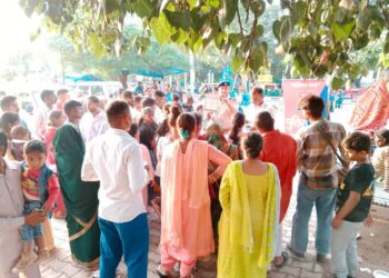 माता मंदिर में साइबर पुलिस की पाठशाला आयोजित