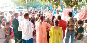 माता मंदिर में साइबर पुलिस की पाठशाला आयोजित