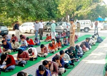 द्वितीय स्तर यातायात प्रतियोगिता में करीब 1000 विधार्थियो ने दी परिक्षा