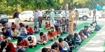 द्वितीय स्तर यातायात प्रतियोगिता में करीब 1000 विधार्थियो ने दी परिक्षा