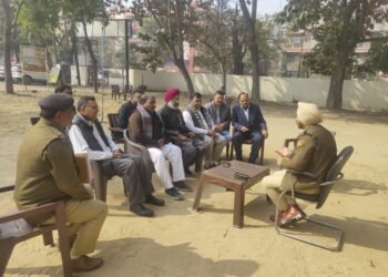 अपराधो की रोकथाम हेतु, एएसपी ने ली मीटींग आमजन से सदिग्ध व्यक्ति बारे पुलिस को सूचित करने की अपी
