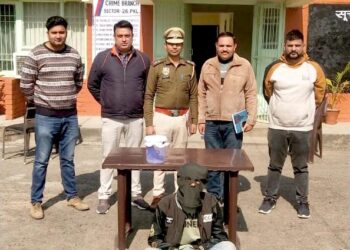 क्राइम ब्रांच नें अवैध हथियार सहित 1 को किया काबू, अवैध देसी कट्टा बरामद