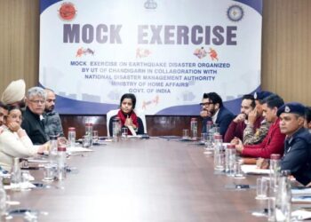 भूकंप परिदृश्य पर मॉक अभ्यास आयोजित करेगा चंडीगढ़ प्रशासन एनडीएमए