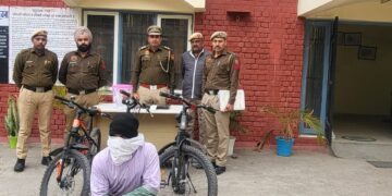 मोबाइल, लैपटाप, साईकिल, जेवरात इत्यादि चोरी की वारदातों को अन्जाम देनें वाला आरोपी गिरफ्तार, 6 वारदातो का खुलासा