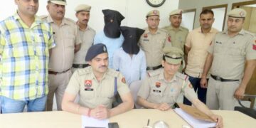 चन्डिमन्दिर माता के मन्दिर में चोरी की घटना का खुलासा, 2 आरोपी गिरफ्तार, एसीपी क्राइम नें कान्फ्रैंस के माध्यम से दी जानकारी