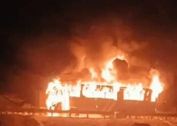 हरियाणा में चलती बस में 10 श्रद्धालु जिंदा जले