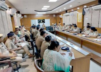 नए आपराधिक कानूनो 2023 पर क़ानून अधिकारियों व पुलिस अधिकारी पर चर्चा