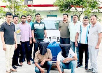 डिटेक्टिव स्टाफ नें अवैध हथियार सहित 2 बदमाश गिरप्तार, 2 अवैध हथियार 10 रौंद बरामद