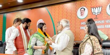 हरियाणा में कांग्रेस को झटका,MLA किरण चौधरी BJP में शामिल