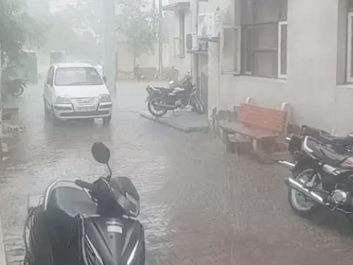 हरियाणा के 3 जिलों में बारिश, 7 शहरों में अलर्ट: 3 दिन लगातार बारिश होने की संभावना