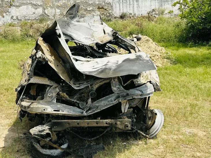 हरियाणा में ट्रक से टकराई स्कॉर्पियो, आग लगी: 3 दोस्तों की मौत, एक घायल