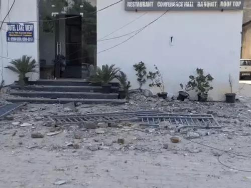 चंडीगढ़ में होटल की तीसरी मंजिल का हिस्सा गिरा: अफरा-तफरी मची; दमकल ने इलाका सील किया, सभी को पीछे के गेट से बाहर निकाला