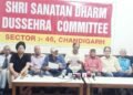 श्री सनातन धर्म दशहरा कमेटी सेक्टर 46 की ओर से इस वर्ष भी दशहरा पूरी श्रद्धा व धूमधाम से मनाने की तैयारी