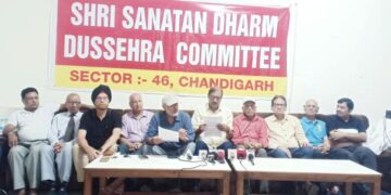 श्री सनातन धर्म दशहरा कमेटी सेक्टर 46 की ओर से इस वर्ष भी दशहरा पूरी श्रद्धा व धूमधाम से मनाने की तैयारी