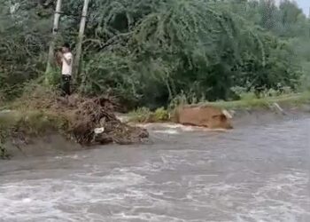 हिसार एयरपोर्ट के पास माइनर टूटी: घग्गर नदी का बांध टूटा