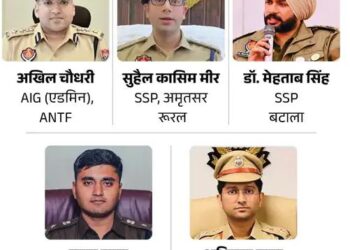 पंजाब के 4 जिलों के SSP बदले: सुहैल मीर को अमृतसर रूरल का जिम्मा