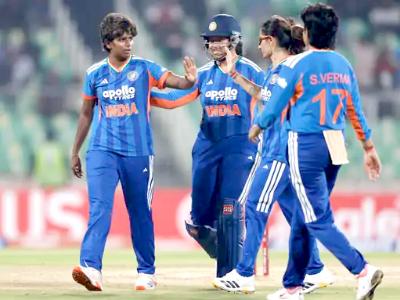 इंडिया विमेंस ने 30 रन से चौथा टी-20 जीता: शेफाली-मंधाना ने 162 रन की पार्टनरशिप की