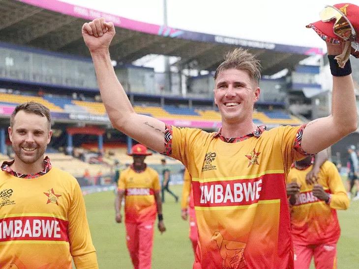 टी-20 वर्ल्डकप में उलटफेर, जिम्बाब्वे ने ऑस्ट्रेलिया को हराया: AUS 170 का टारगेट नहीं चेज कर सका, 2007 WC में भी हरा चुका है जिम्बाब्वे