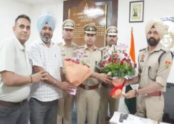 पंचकूला में अमरिंदर सिंह ने संभाला DCP क्राइम का चार्ज: पहले यमुनानगर ASP रहे, बोले- साइबर अपराध-नशा तस्करी पर रहेगा फोकस