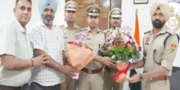 पंचकूला में अमरिंदर सिंह ने संभाला DCP क्राइम का चार्ज: पहले यमुनानगर ASP रहे, बोले- साइबर अपराध-नशा तस्करी पर रहेगा फोकस