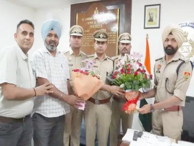 पंचकूला में अमरिंदर सिंह ने संभाला DCP क्राइम का चार्ज: पहले यमुनानगर ASP रहे, बोले- साइबर अपराध-नशा तस्करी पर रहेगा फोकस