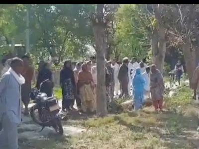 श्मशान घाट से बुजुर्ग की अस्थियां गायब: परिजनों का हंगामा