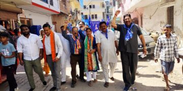 मनीमाजरा की तीनों कॉलोनियों ने मिलकर निकाली भव्य ‘भीम संदेश यात्रा’