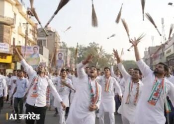 पंजाब में AAP के चुनाव चिन्ह की बेअदबी पर केस: होशियारपुर पुलिस बोली- झाड़ू बिखेर रहे थे; कांग्रेस वर्कर को गिरफ्तार कर जेल भेजा